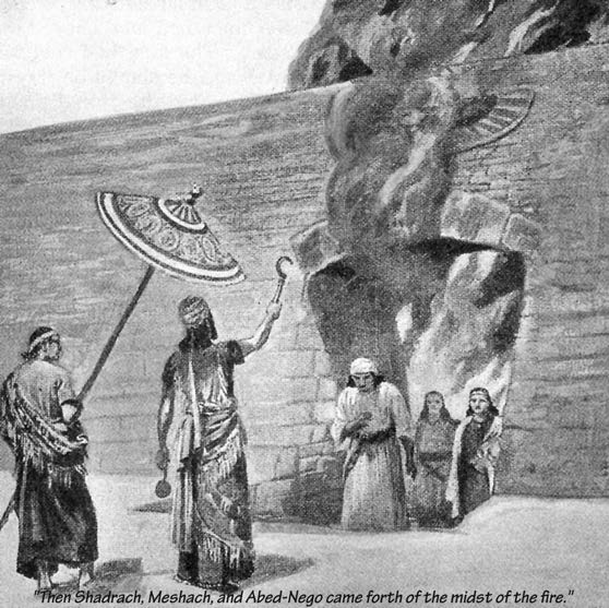 Shadrach, Meshach, and Abednego Bound by men but freed by God